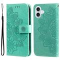 Étui Portefeuille iPhone 17 Mandala Série - Vert
