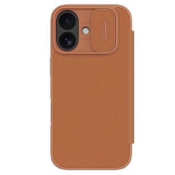 Étui à Rabat iPhone 17 Nillkin Qin Pro - Marron