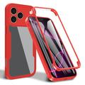 Coque iPhone 17 Pro - Série 360 Protection - Rouge / Claire