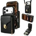 Coque tout-en-un iPhone 17 Pro avec portefeuille et dragonne