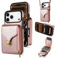 Coque tout-en-un iPhone 17 Pro avec portefeuille et dragonne