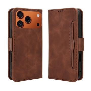 Étui portefeuille iPhone 17 Pro Porte-Cartes - Marron