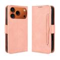 Étui portefeuille iPhone 17 Pro Porte-Cartes - Rose