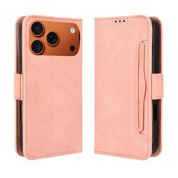 Étui portefeuille iPhone 17 Pro Porte-Cartes - Rose