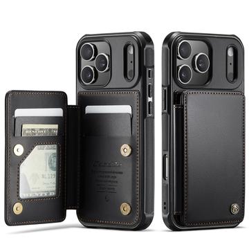 Étui Caseme C22 iPhone 17 Pro avec portefeuille de cartes protégé par RFID - Noir