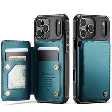 Étui Caseme C22 iPhone 17 Pro avec portefeuille de cartes protégé par RFID - Vert