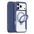 Étui à rabat magnétique iPhone 17 Pro Dux Ducis Skin X Pro - Bleu