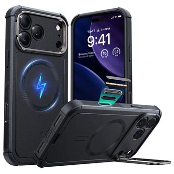 Coque Hybride iPhone 17 Pro ESR Cyber Kickstand MagSafe - Noire