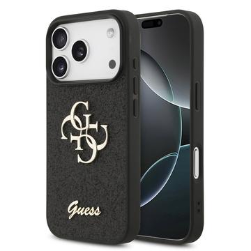 Coque iPhone 17 Pro Guess Fixed Glitter 4G Metal Logo