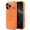 Coque iPhone 17 Pro Guess Perforated 4G Logo - Compatible MagSafe - Orange