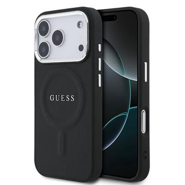 Coque Hybride iPhone 17 Pro Guess Saffiano - Compatible MagSafe