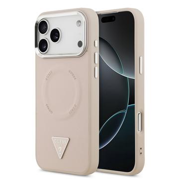 Coque iPhone 17 Pro Guess Triangle Logo - Compatible MagSafe - Rose