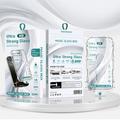 Protection d'écran en verre trempé HD iPhone 17 Pro avec outil de dépoussiérage automatique - 9H