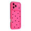Coque iPhone 17 Pro en TPU antichoc avec bords arrondis - Rose vif