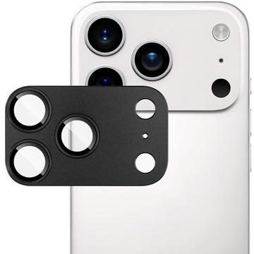 Protecteur d\'objectif d\'appareil photo iPhone 17 Pro Imak à couverture complète en métal et verre trempé - Noir
