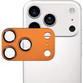 Protecteur d'objectif d'appareil photo iPhone 17 Pro Imak à couverture complète en métal et verre trempé - Orange