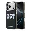 Coque iPhone 17 Pro Karl Lagerfeld IML Choupette Trio Watercolor - Compatible MagSafe - Noire