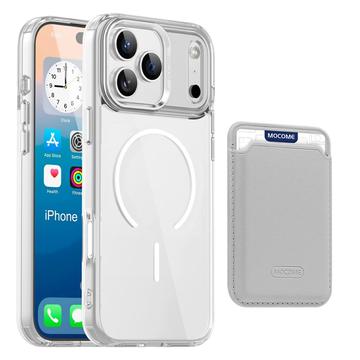 Coque MagSafe iPhone 17 Pro avec porte-cartes - Transparente