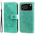 Étui Portefeuille iPhone 17 Pro Mandala Série - Vert