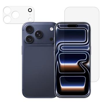 Ensemble 2-en-1 iPhone 17 Pro Max Protecteur d\'Écran en Verre Trempé et Objectif d\'Appareil Photo