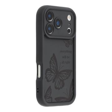 Coque iPhone 17 Pro Max en TPU à imprimé papillon