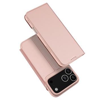 Étui à Rabat iPhone 17 Pro Max Dux Ducis Skin Pro - Rose