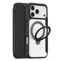 Étui à rabat magnétique iPhone 17 Pro Max Dux Ducis Skin X Pro - Noir