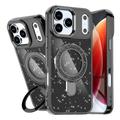Coque hybride pailletée iPhone 17 Pro Max avec Kickstand - Compatible MagSafe