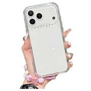 Coque hybride iPhone 17 Pro Max anti-chocs avec dragonne - Transparent