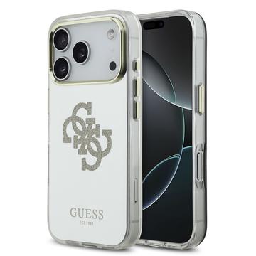 Coque hybride iPhone 17 Pro Max Guess Mirror 4G Glitter Logo - Compatible MagSafe - Ore