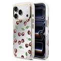 Coque hybride iPhone 17 Pro Max Guess Mirror Glitter Cherry - Compatible MagSafe