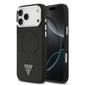 Coque iPhone 17 Pro Max Guess Triangle Logo - Compatible MagSafe - Noire