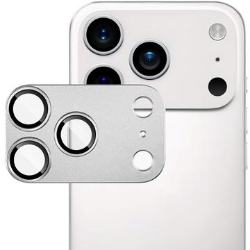 Protecteur d\'objectif d\'appareil photo iPhone 17 Pro Max Imak à couverture complète en métal et verre trempé - Argenté