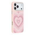 Coque hybride magnétique iPhone 17 Pro Max Jaucase avec motif de coeur - Rose