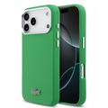 Coque iPhone 17 Pro Max Lacoste Iconic Petit Pique Metal Logo - Compatible MagSafe - Verte