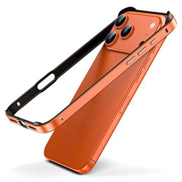 iPhone 17 Pro Max Pare-chocs en métal avec bords relevés - Orange