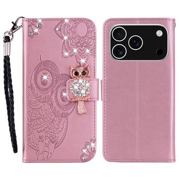 Etui hibou iPhone 17 Pro Max avec strass