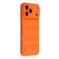 Coque iPhone 17 Pro Max en TPU Antichoc Puffer Jacket - Orange