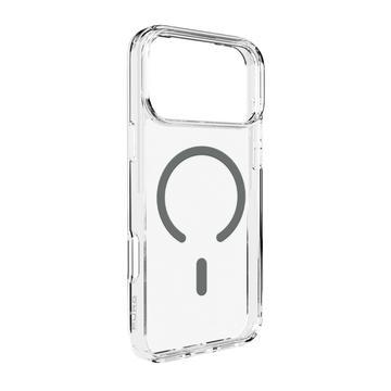 Coque hybride iPhone 17 Pro Max Puro Lite Mag - Huître noire / Transparente