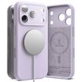 Coque MagSafe iPhone 17 Pro Max en Silicone Liquide Ringke - Violet Clair