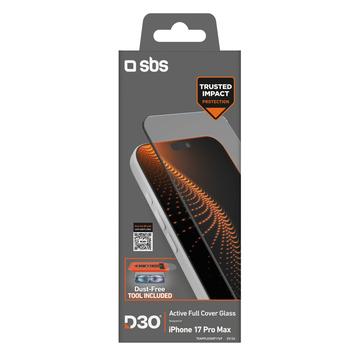 Protecteur d\'écran en verre trempé avec cadre iPhone 17 Pro Max SBS D3O Active Full Cover