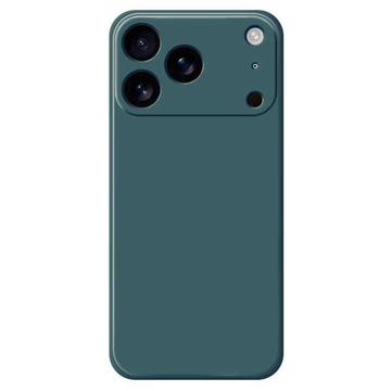 Coque iPhone 17 Pro Max en silicone antichoc - Vert noirâtre
