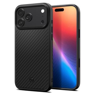 Coque iPhone 17 Pro Max Spigen Enzo Aramid T Mag - Compatible MagSafe - Noir / Argenté
