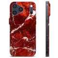 Coque iPhone 17 Pro Max en TPU - Marbre Rouge