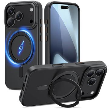 Coque MagSafe iPhone 17 Pro Max Tech-Protect MagRing - Noir mat