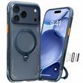 Coque MagSafe iPhone 17 Pro Max Torras Ostand Q3 Air - Bleu nuit