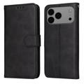 Étui portefeuille iPhone 17 Pro Max avec support - Noir