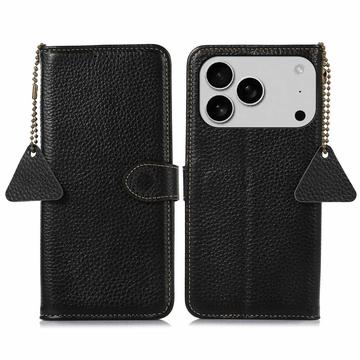 Étui Portefeuille iPhone 17 Pro Max en Cuir avec RFID