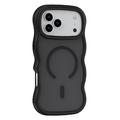 Coque hybride magnétique iPhone 17 Pro Max bord d'onde - Noire