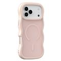 Coque hybride magnétique iPhone 17 Pro Max bord d'onde - Rose